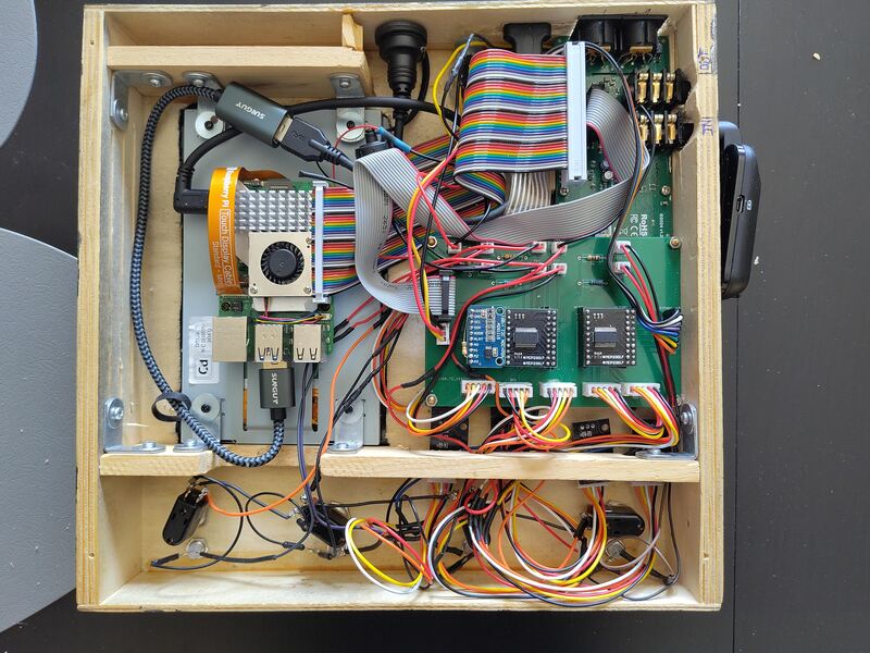 The interior of the Multieffect pedal